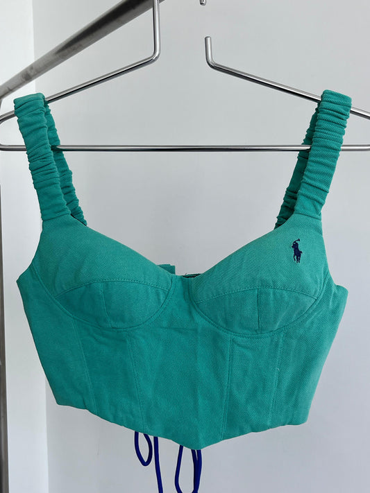 Vintage Remade POLO ND Corset with pad