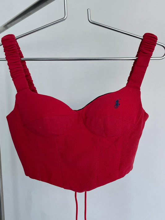 Vintage Remade POLO ND Corset with pad