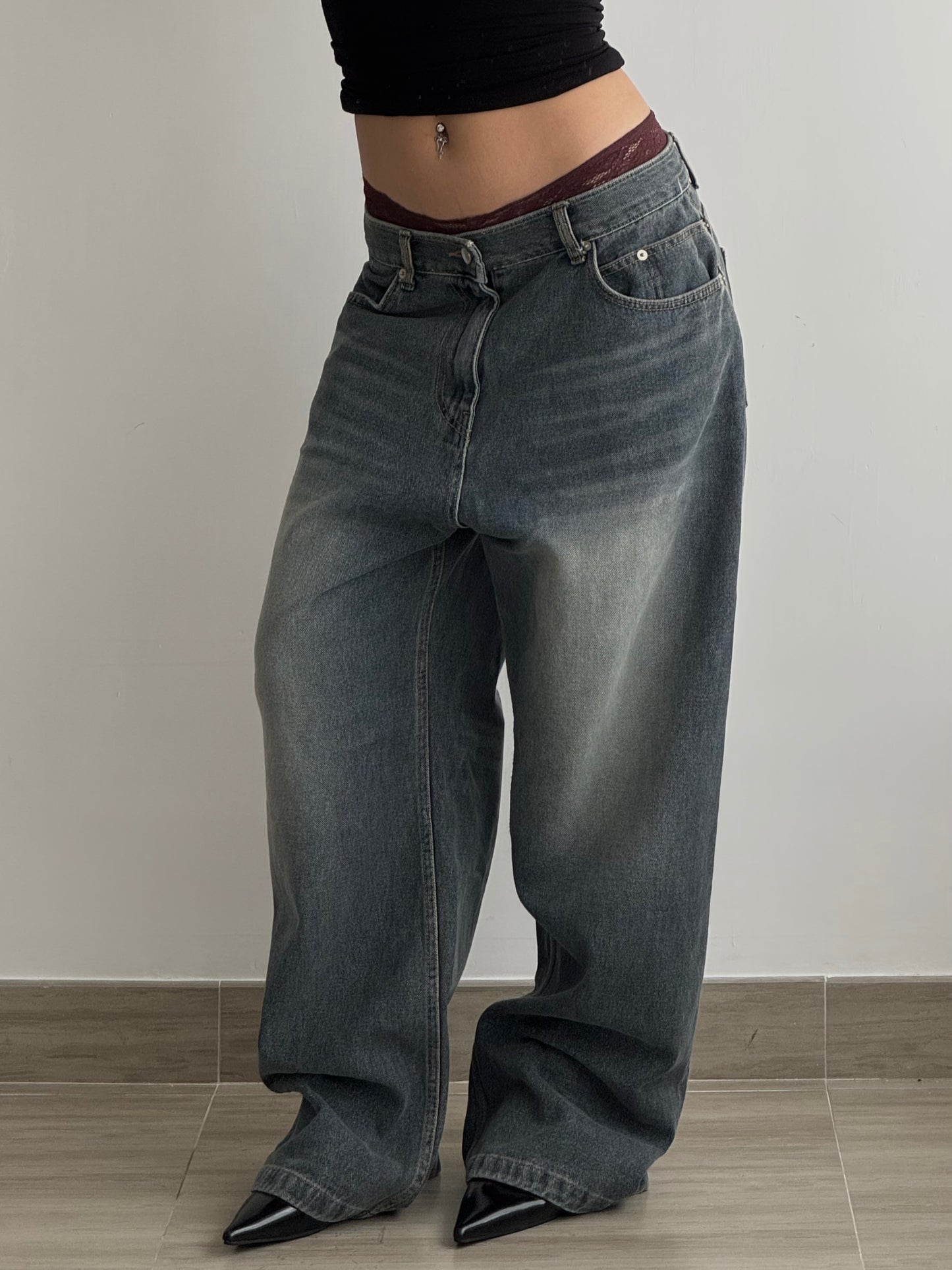 《 NEW! 》UNISEX! Low Rise Baggy Jeans