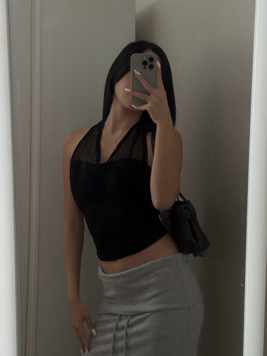 Chiffon Halterneck Top