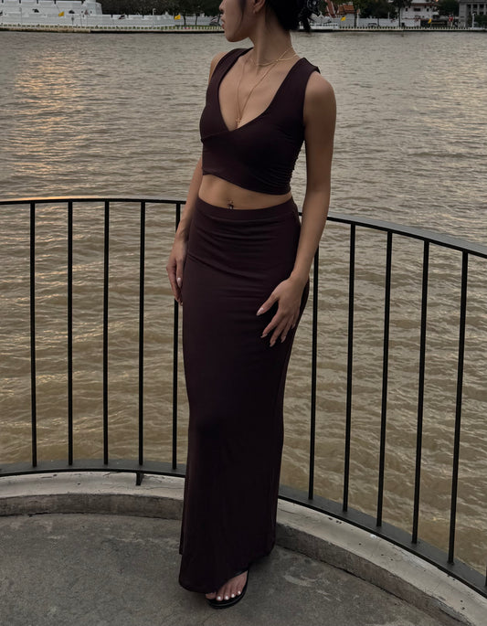 Soft Cotton Maxi Skirt