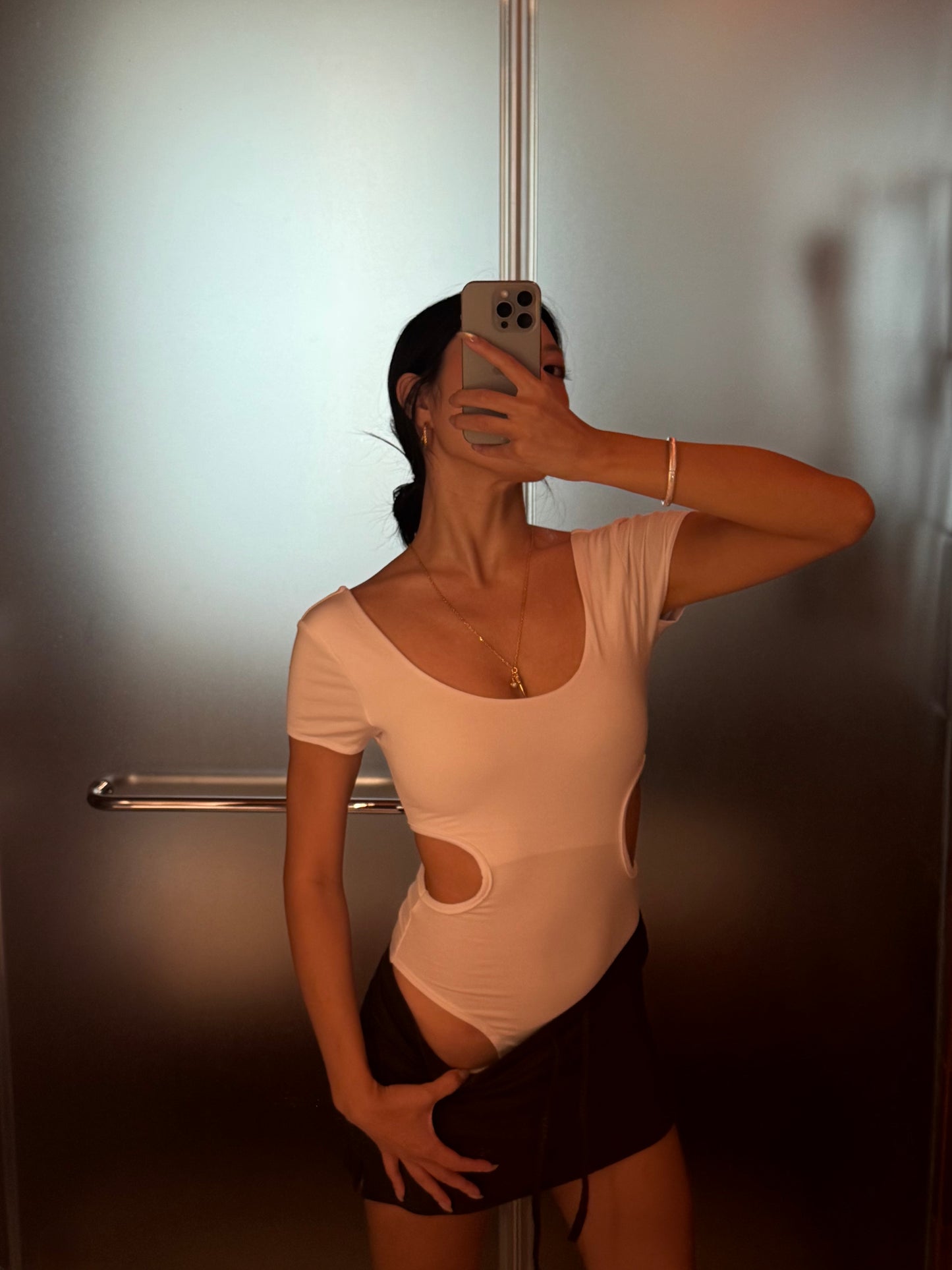 《 NEW! 》Padded Hollow Out Bodysuit