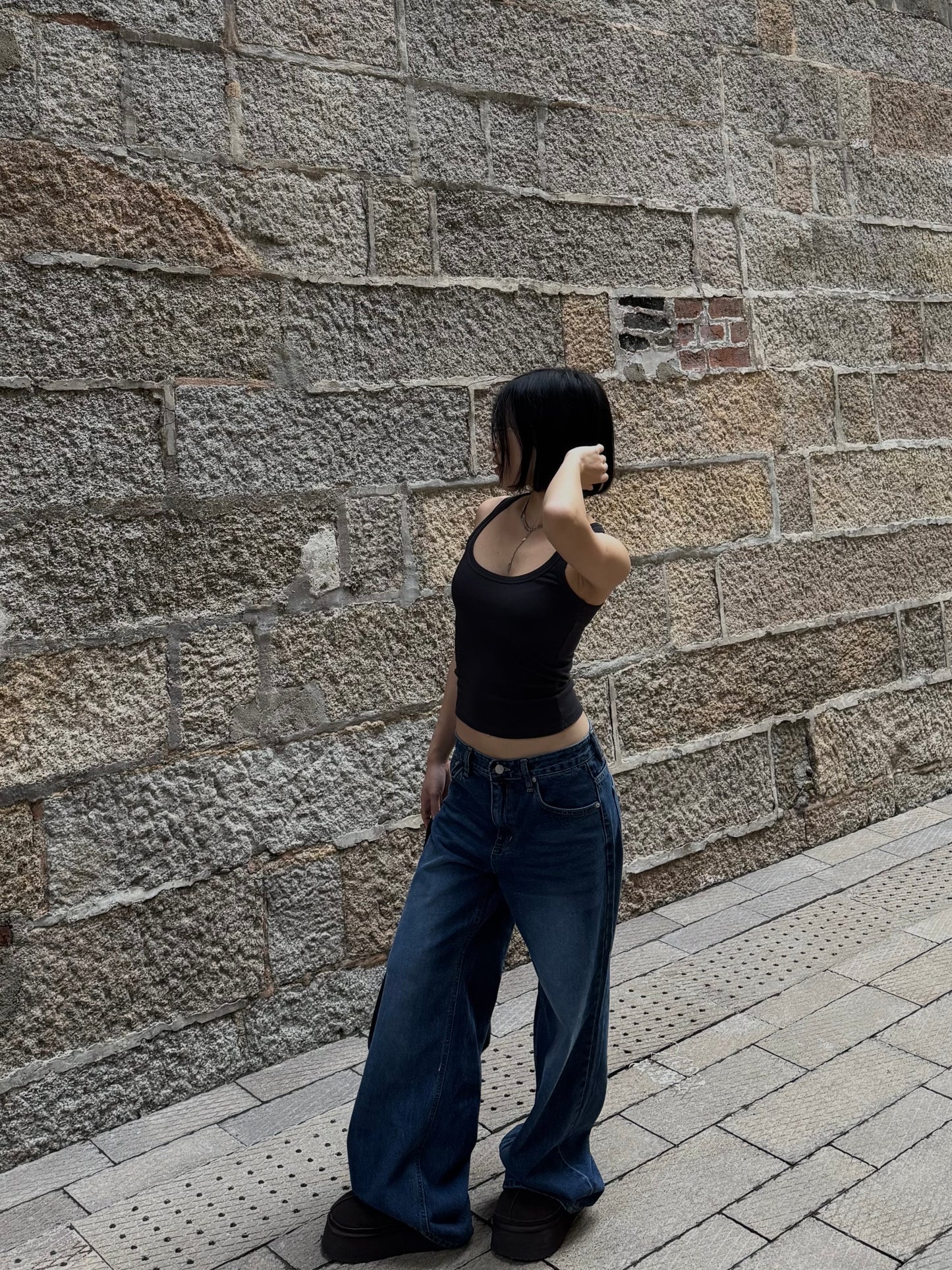 Dark Low Waist Jeans