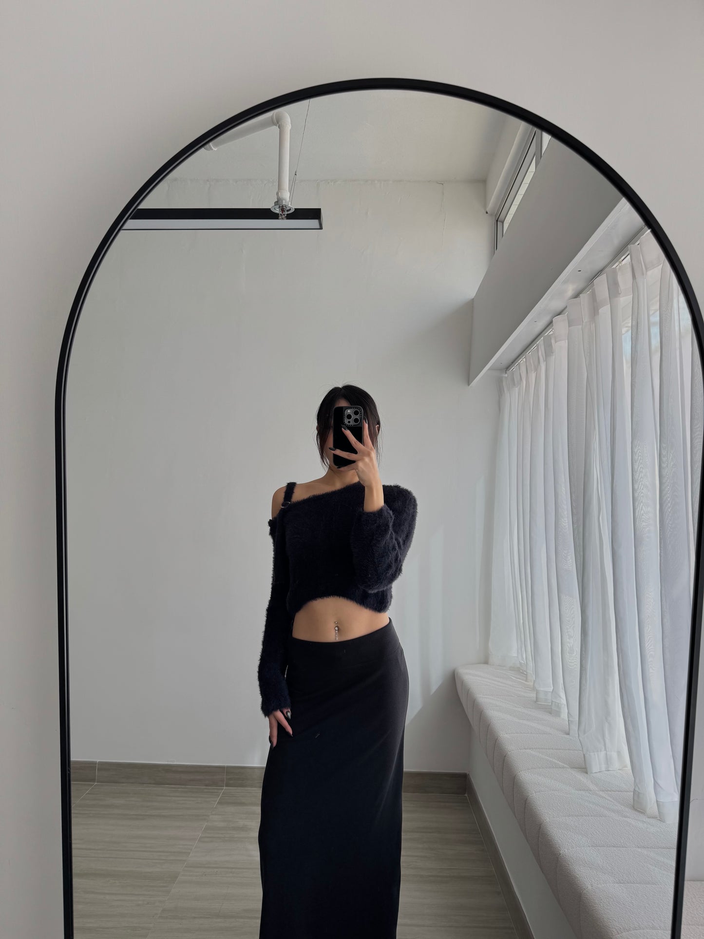 Fluffy One Shoulder Top