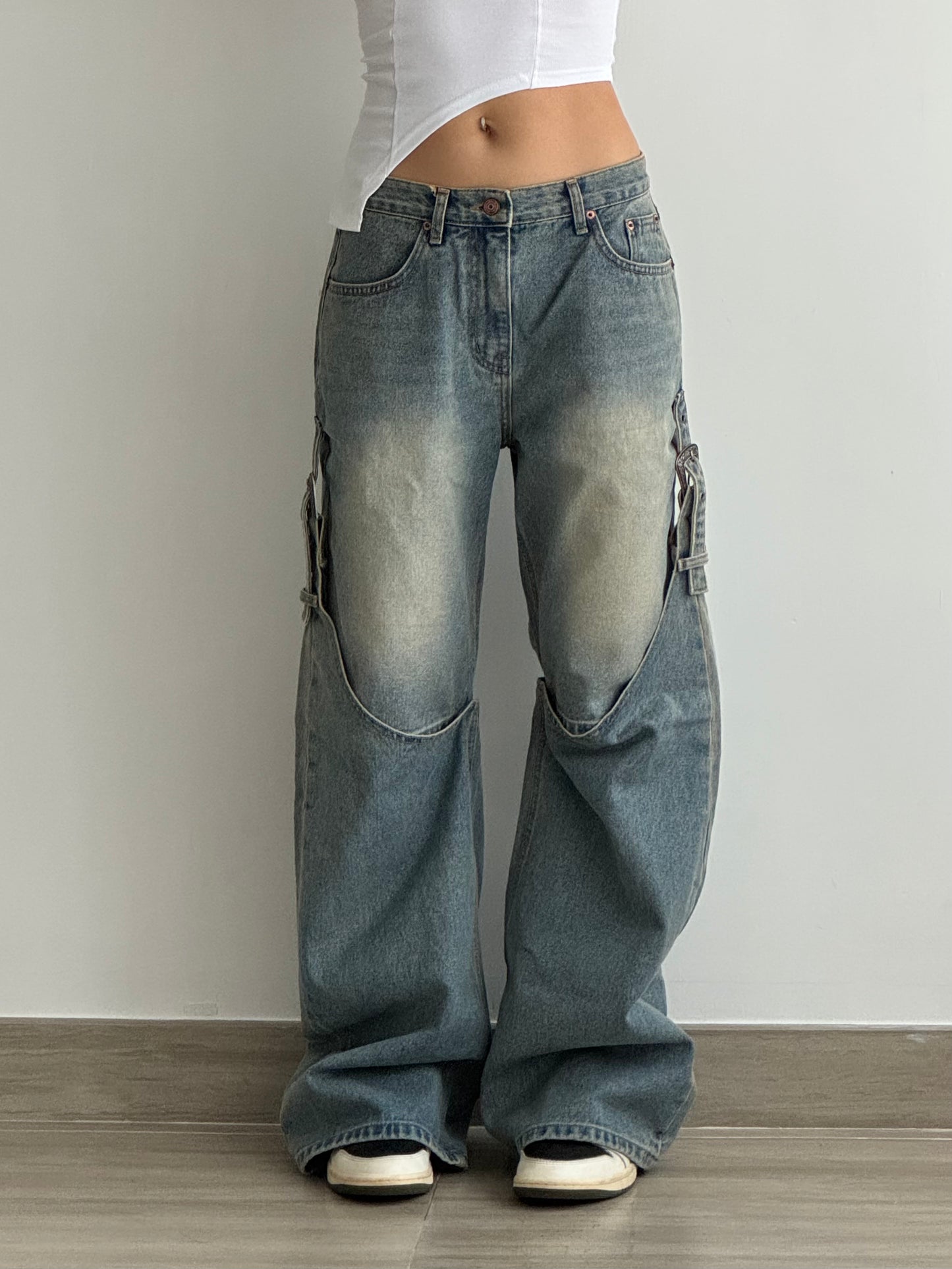 2WAY Western Buckle Jeans