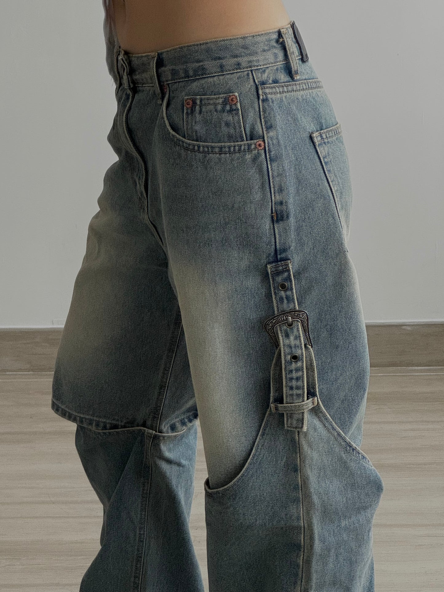 2WAY Western Buckle Jeans