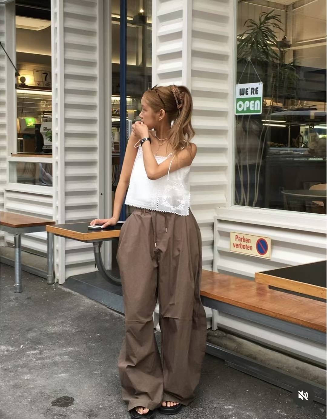 Balloon Nylon Pants