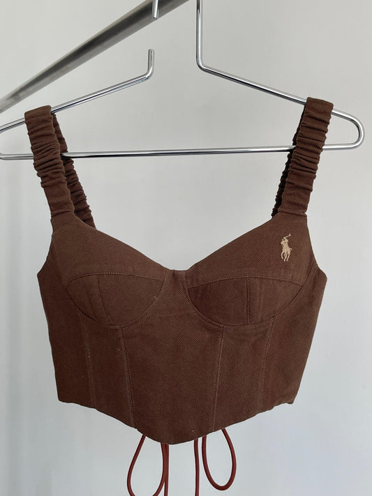 Vintage Remade POLO ND Corset with pad