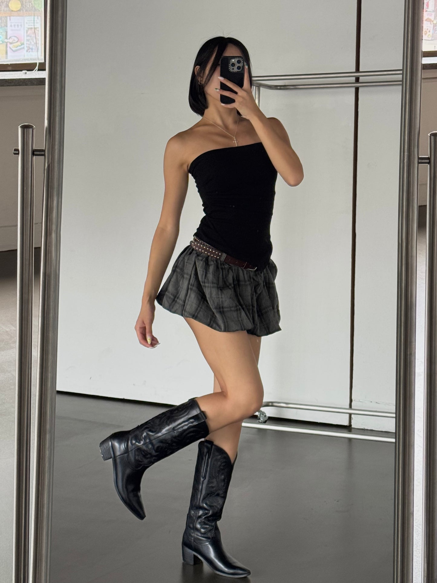 Irregular Tube Top With Pad