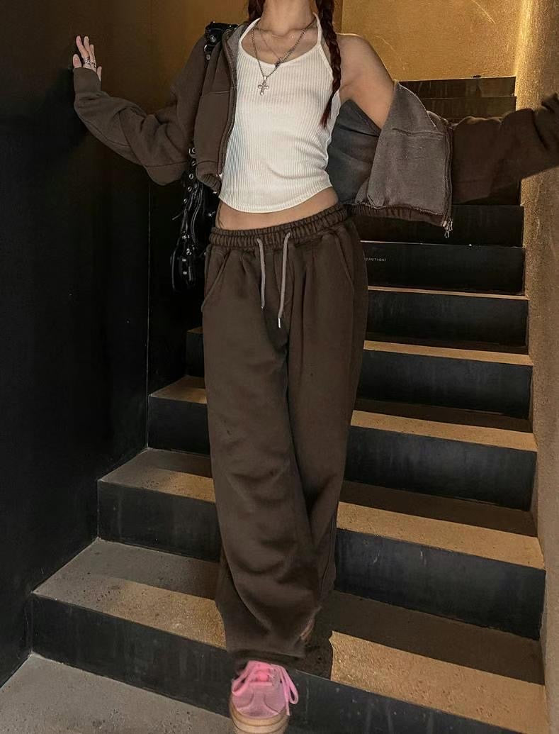 Daily Crop Zip up hoodie