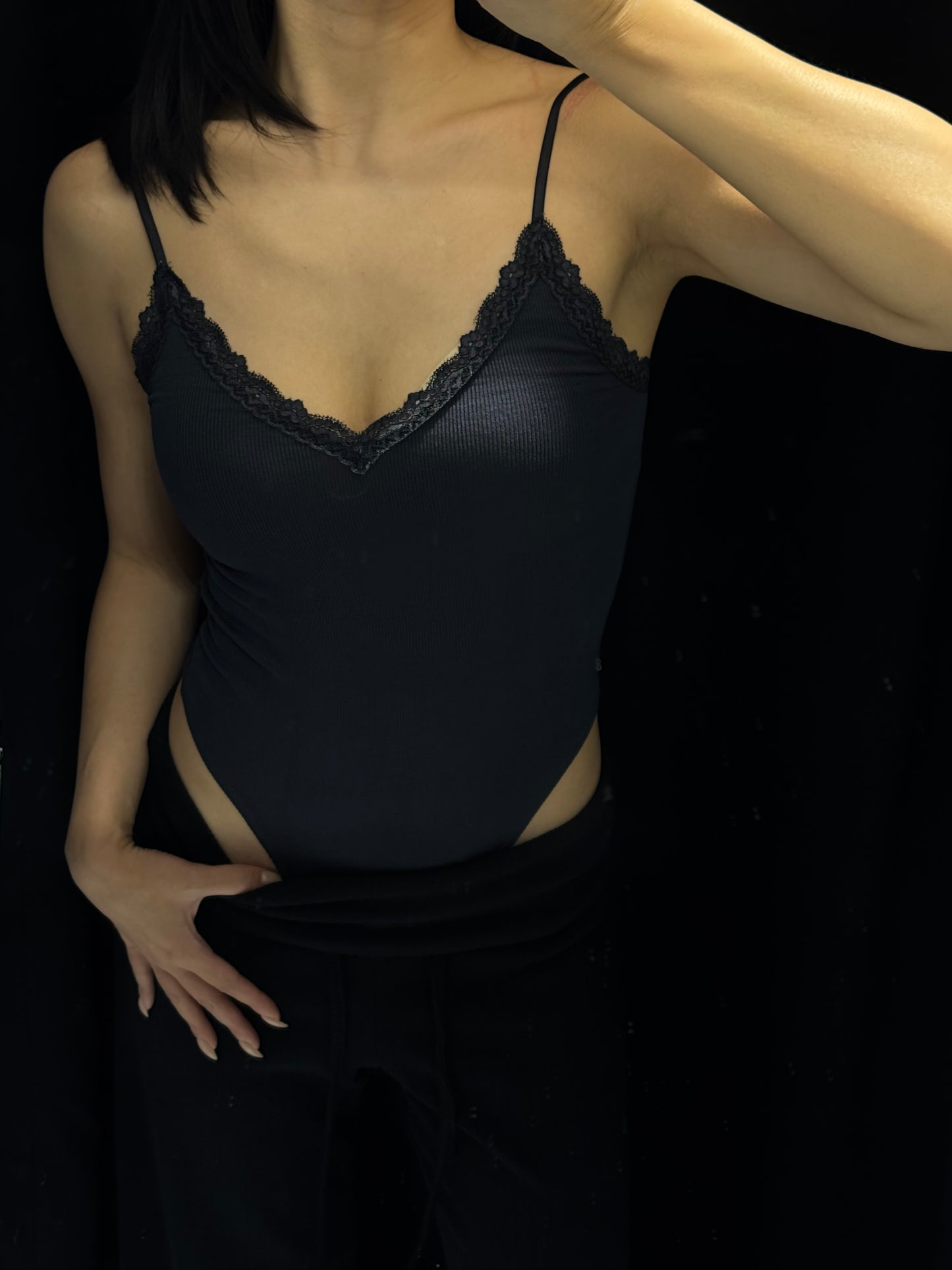 [ BEST! ] Lace Tank Bodysuit