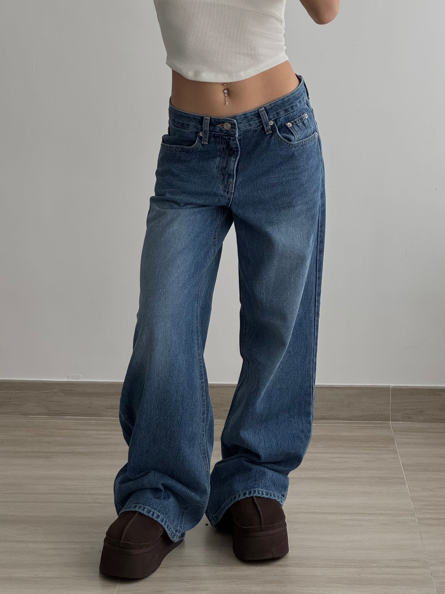 Dark Low Waist Jeans