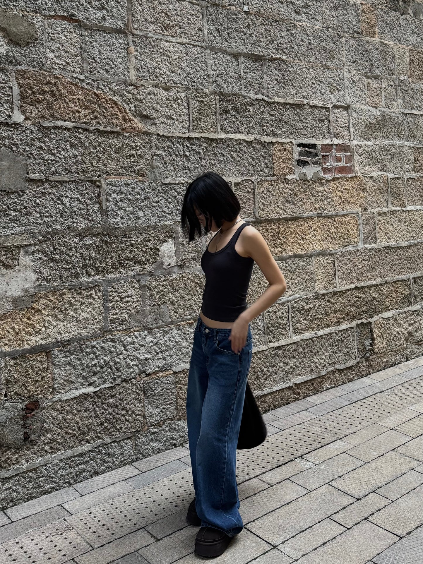 Dark Low Waist Jeans