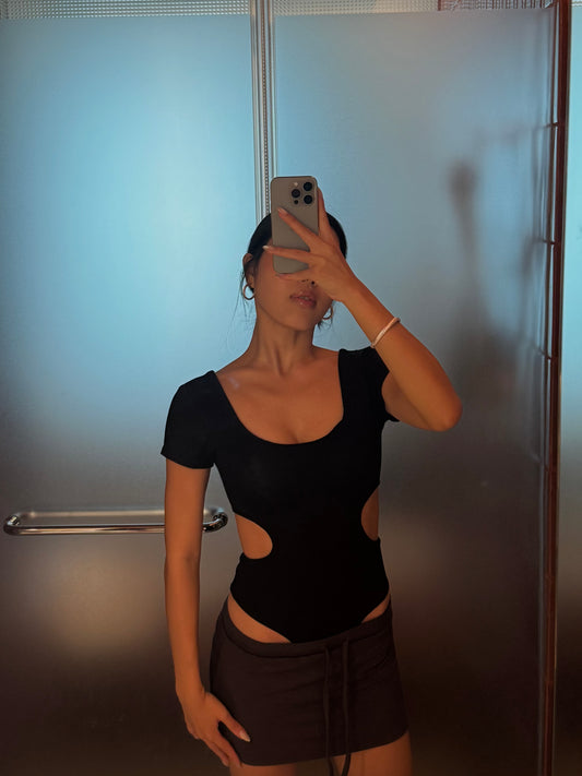 《 NEW! 》Padded Hollow Out Bodysuit