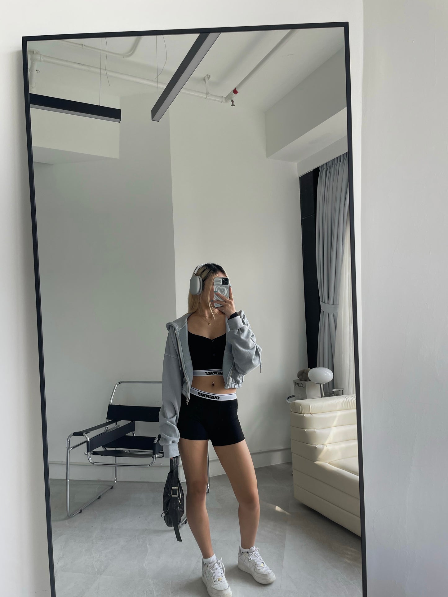 Daily Crop Zip up hoodie