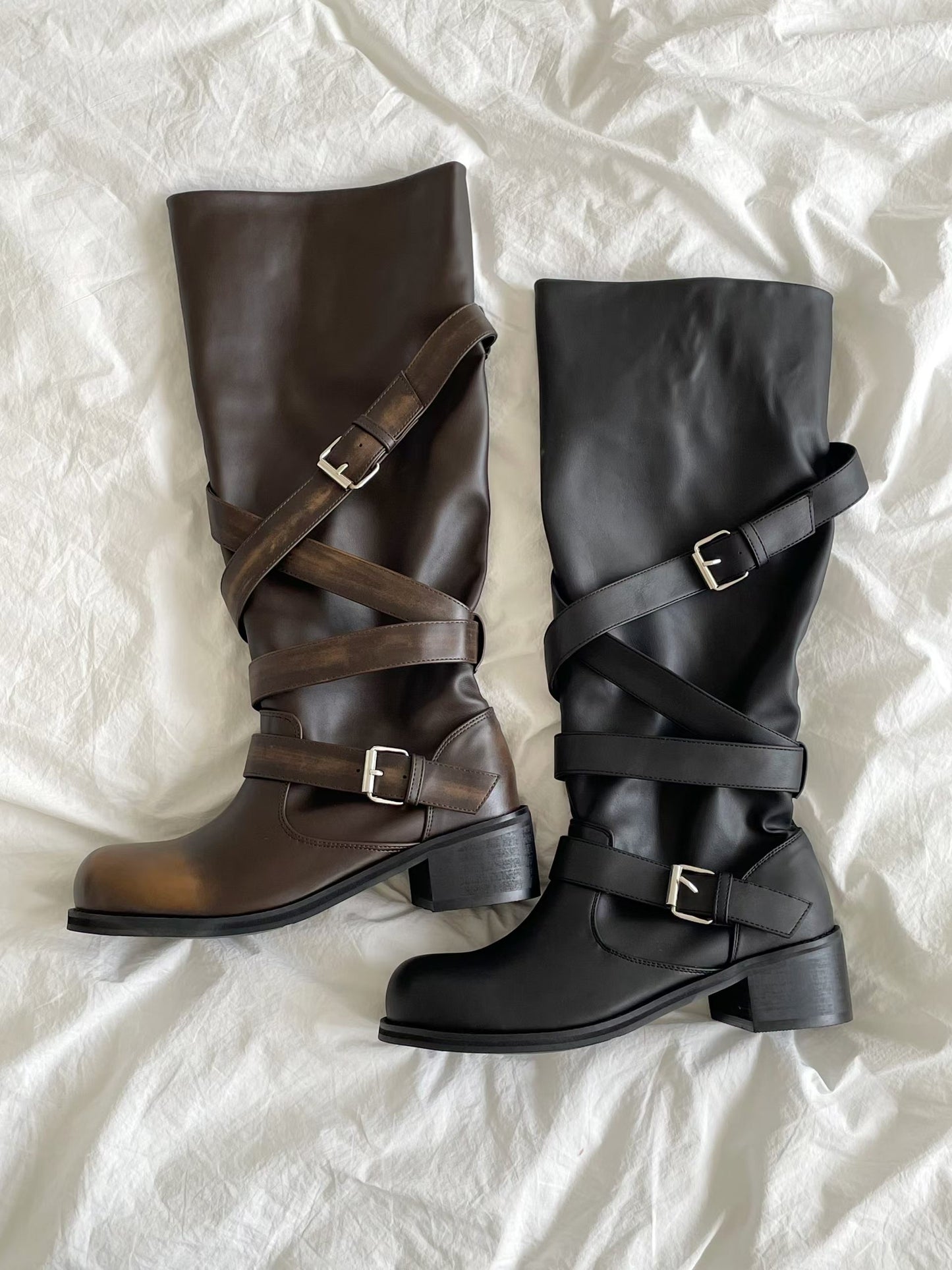 《 NEW! 》Buckle Washed Boots