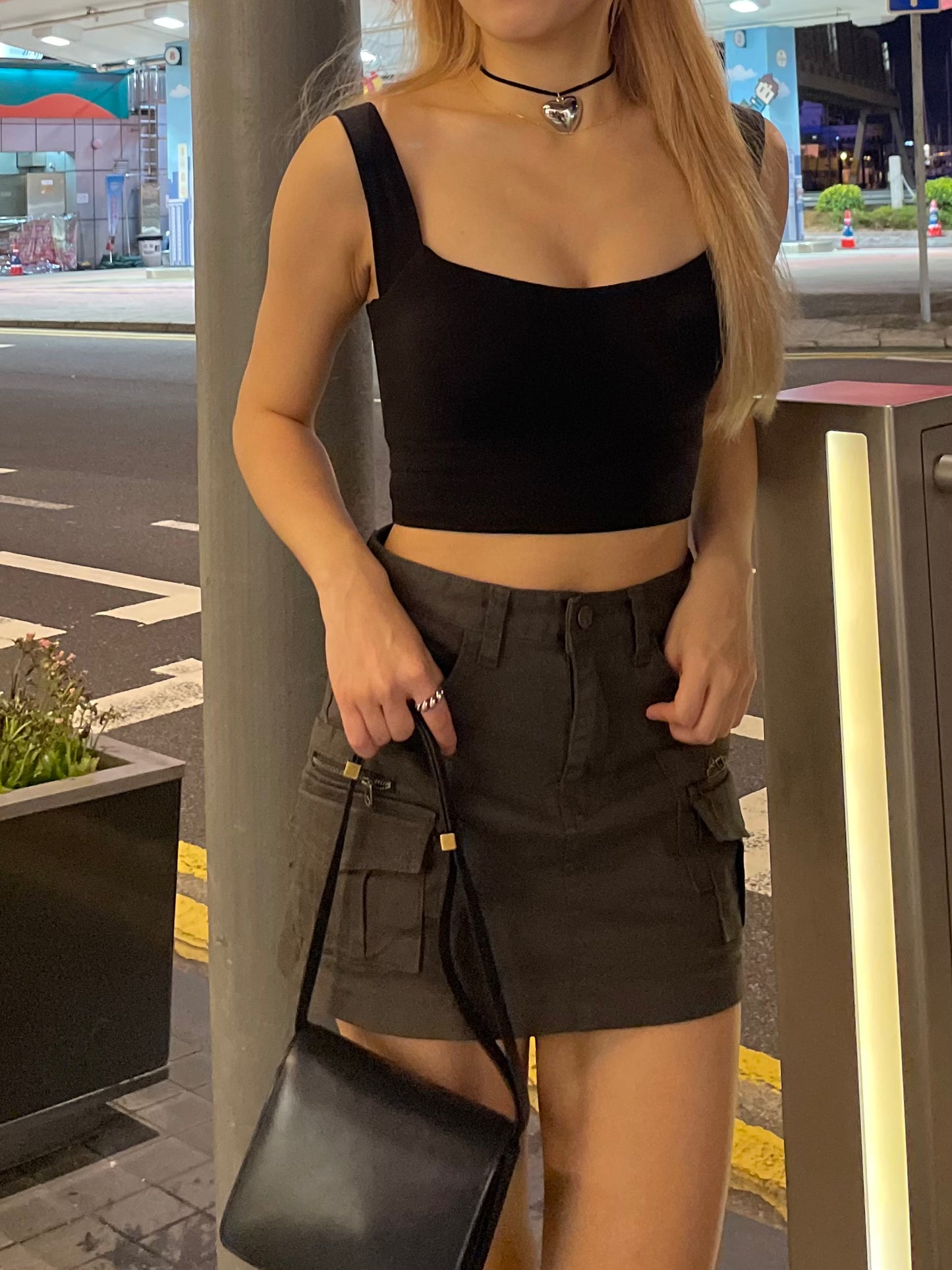 收副乳Crop Tank With Pad