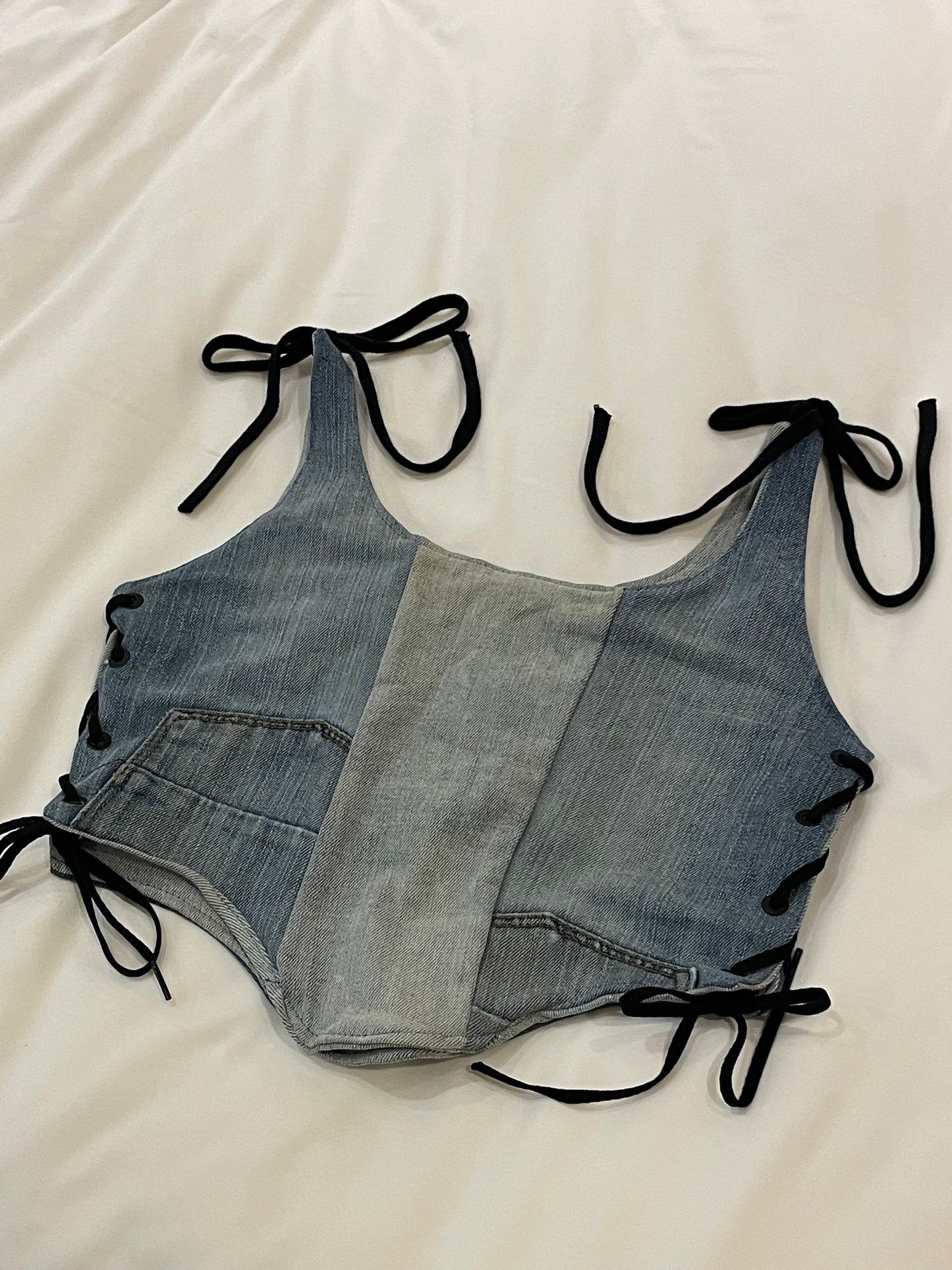 Vintage Remade Nike Denim Corset M